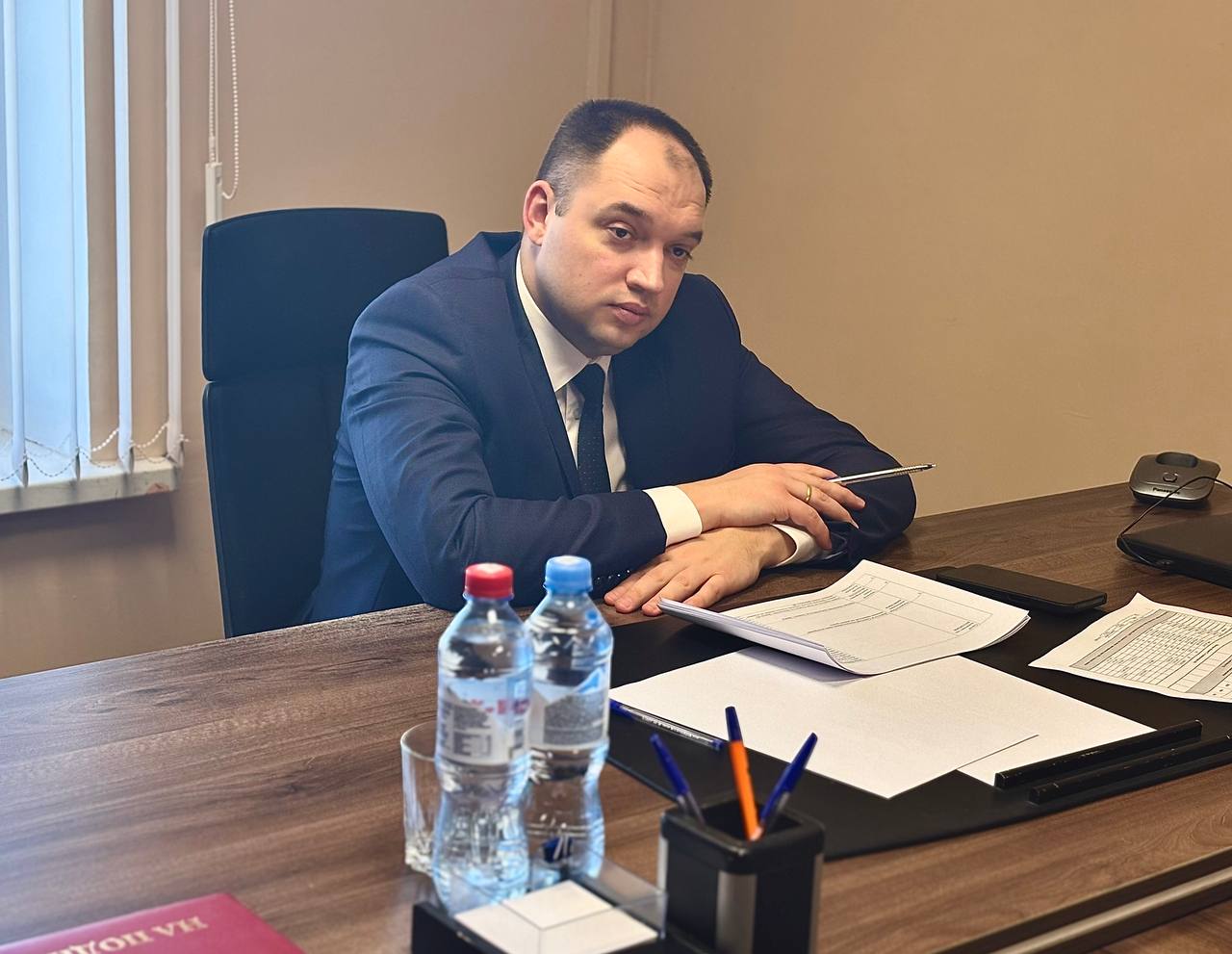 Глава администрации Семилукского района Максим Зацепин посетил с рабочим визитом Девицкое сельское поселение.